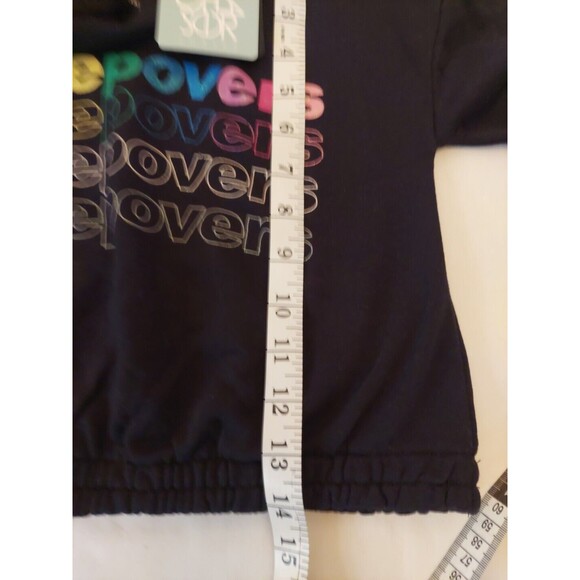 Chaser 2 Pc Lot NWT Elastic Waist Soft Leggings Hooded Cropped Sweatshirt Sz 6 - Picture 5 of 12